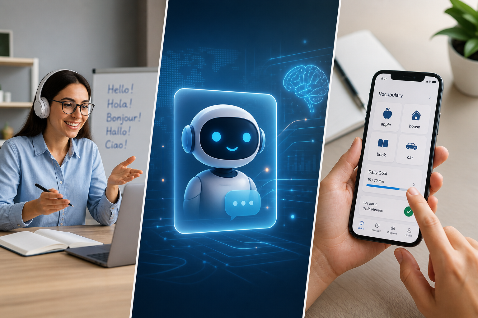 Real Teacher vs AI vs Language Apps